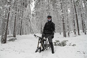 Heiligabend auf den Brocken – Tiefschneebiken