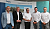 Vierr mal Christian, einmal Karsten: Christian Gottlieb (Leiter Produktmanagement Fa. Doepke Bickenriede); Christian B&ouml;duel (Leiter Regionalb&uuml;ro Nordth&uuml;ringen der IHK), Karsten Frob&ouml;se (Vorsitzender der Gesch&auml;ftsf&uuml;hrung der Agentur f&uuml;r Arbeit Th&uuml;ringen Nord), Christian Dielenschneider (kaufm&auml;nnischer Leiter Fa. Doepke Bickenriede), Christian Albrecht (Werkleitung Fa. Doepke Bickenriede). (v. links n. rechts); Foto: Agentur f&uuml;r Arbeit Th&uuml;ringen Nord