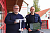 v. l.: Vereinsvorsitzender Michael Goede und Stadtbrandmeister Stefan Lenk 