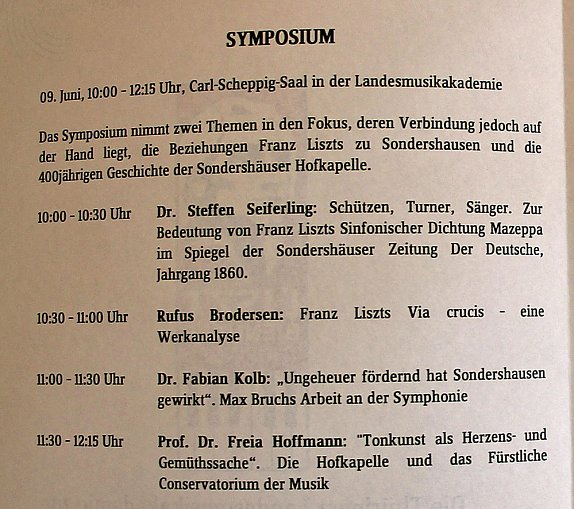 Bild: Symposium bei Liszt-Biennale