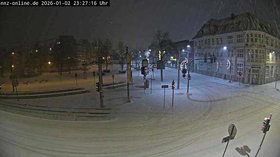Nordhausen, Webcam Magnet-Kreuzung am 2. Januar 2026 (Foto: vgf) Nordhausen, Webcam Magnet-Kreuzung am 2. Januar 2026 (Foto: vgf)